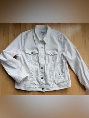 Liverpool White Denim Jean Jacket